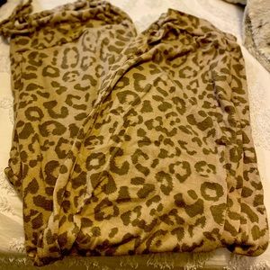 Leopard print joggers